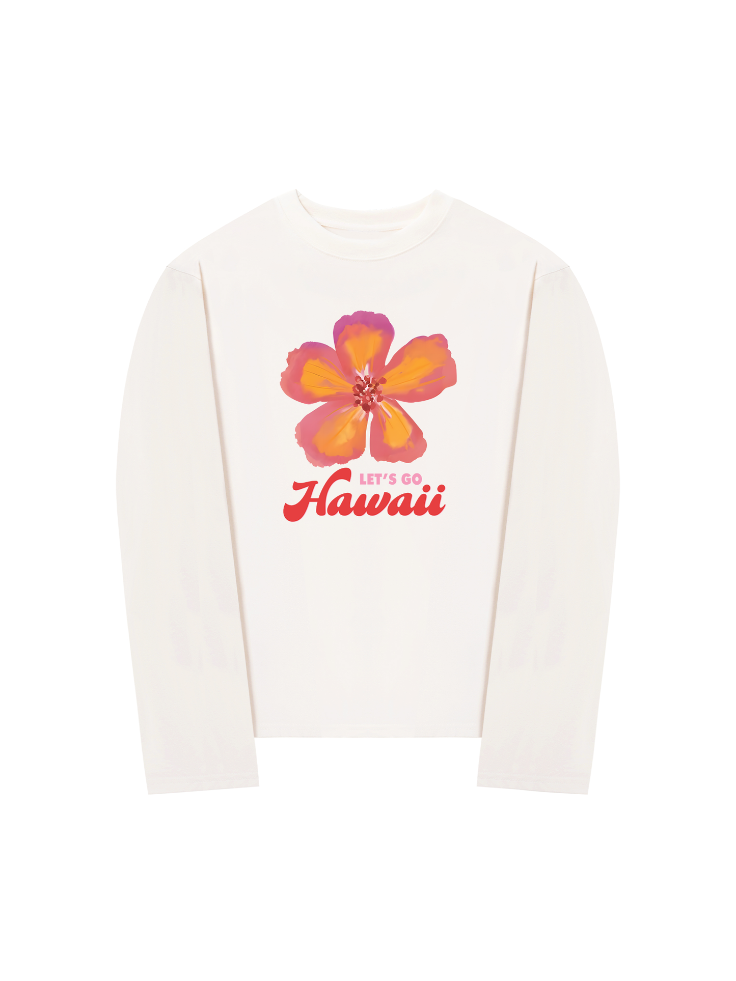 Áo Thun Dài Tay Summer Vibes Hawai Flower