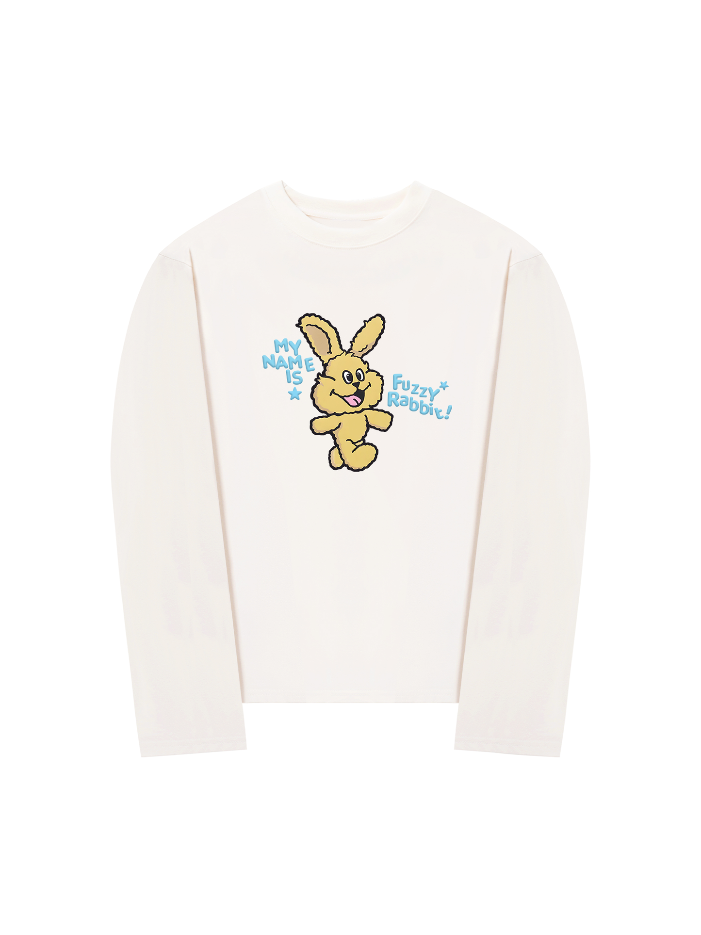 Áo Thun Dài Tay My Name Is Fuzzy Rabbit