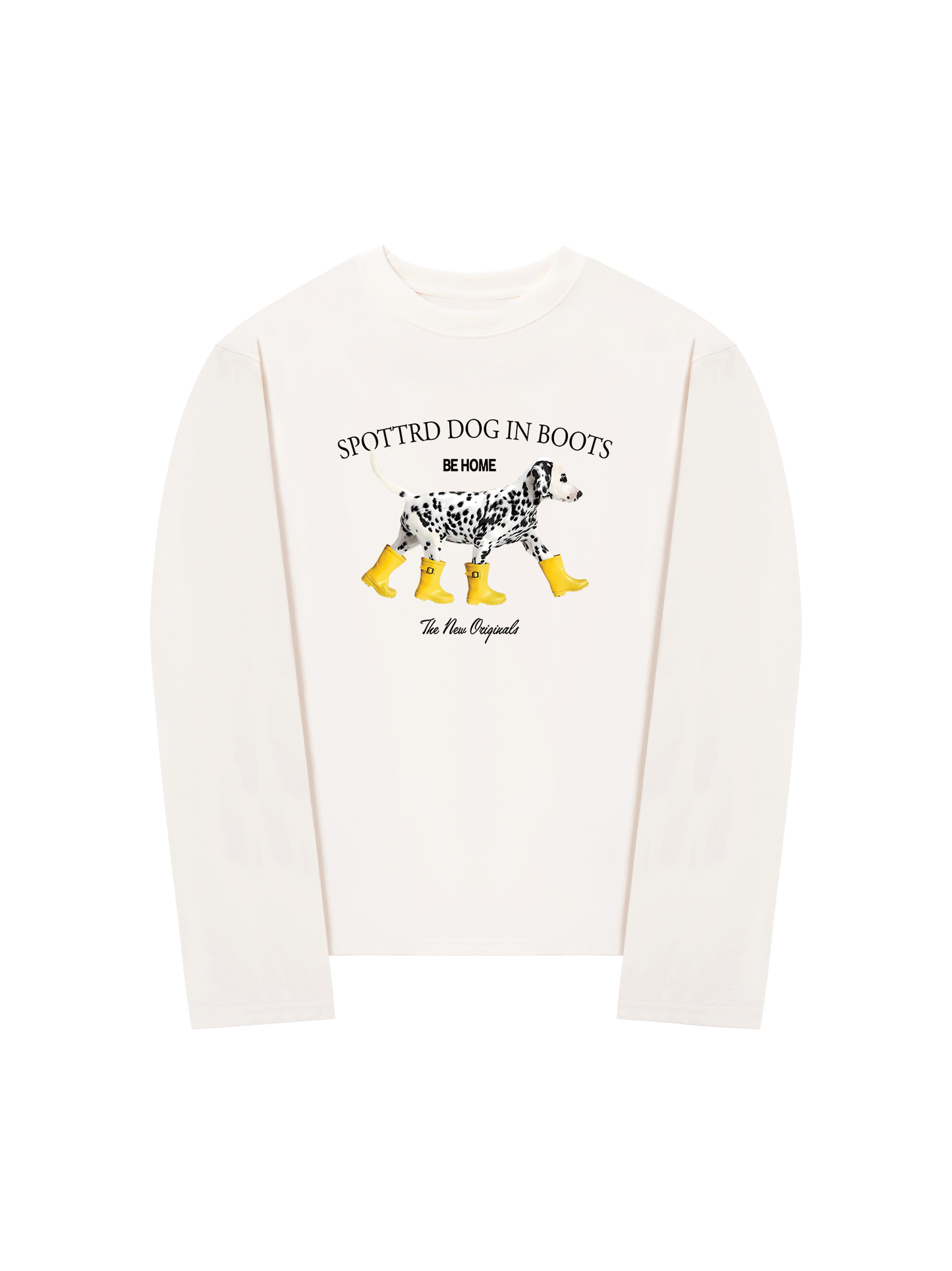 Áo Thun Dài Tay Animal Cute Puppy Yellow Boots