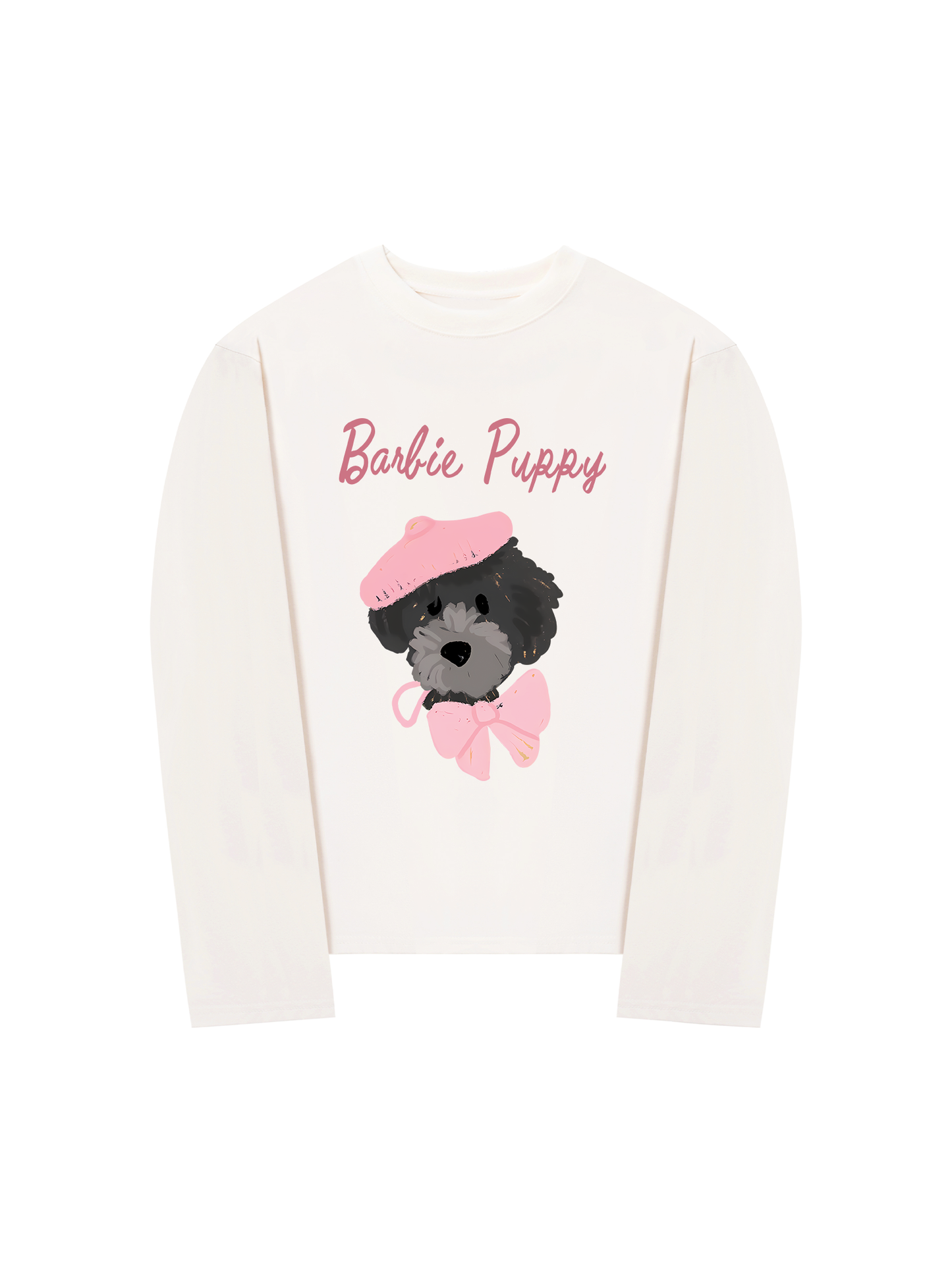 Áo Thun Dài Tay Animal Barbie Puppy