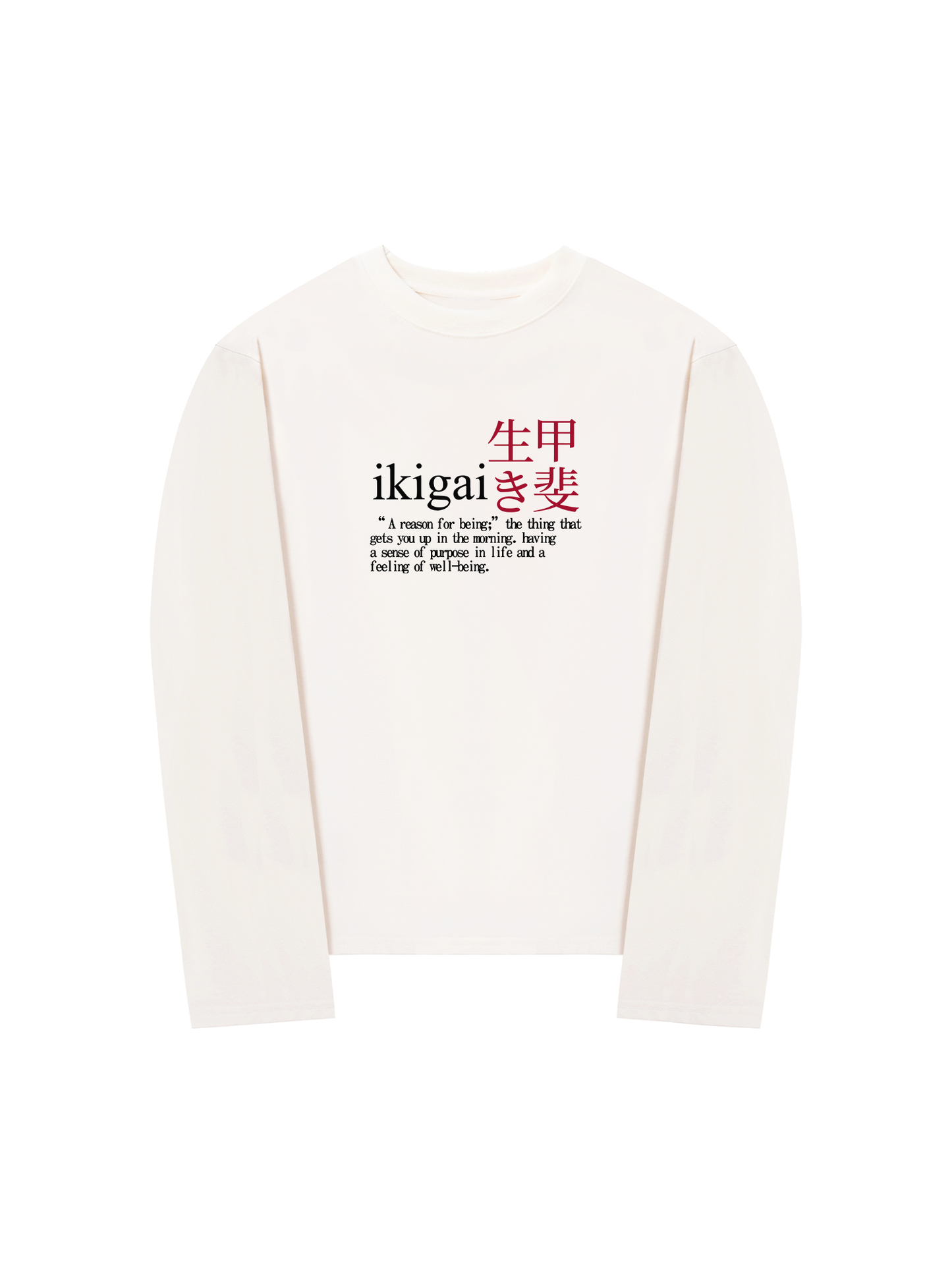 Áo Thun Dài Tay Ikigai A Reason For Being
