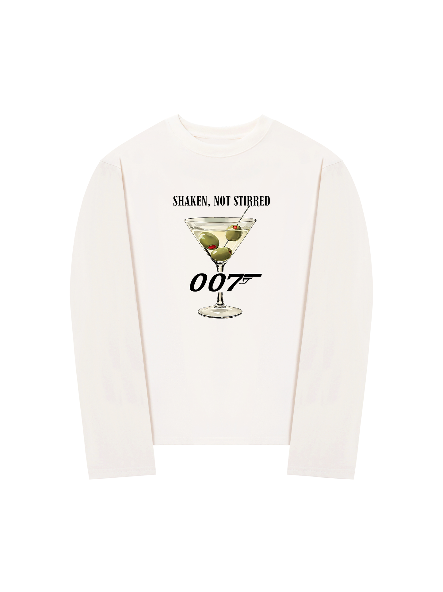 Áo Thun Dài Tay Shaken, not Stirred