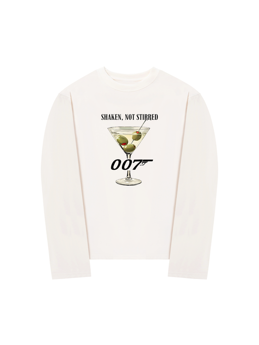 Áo Thun Dài Tay Shaken, not Stirred