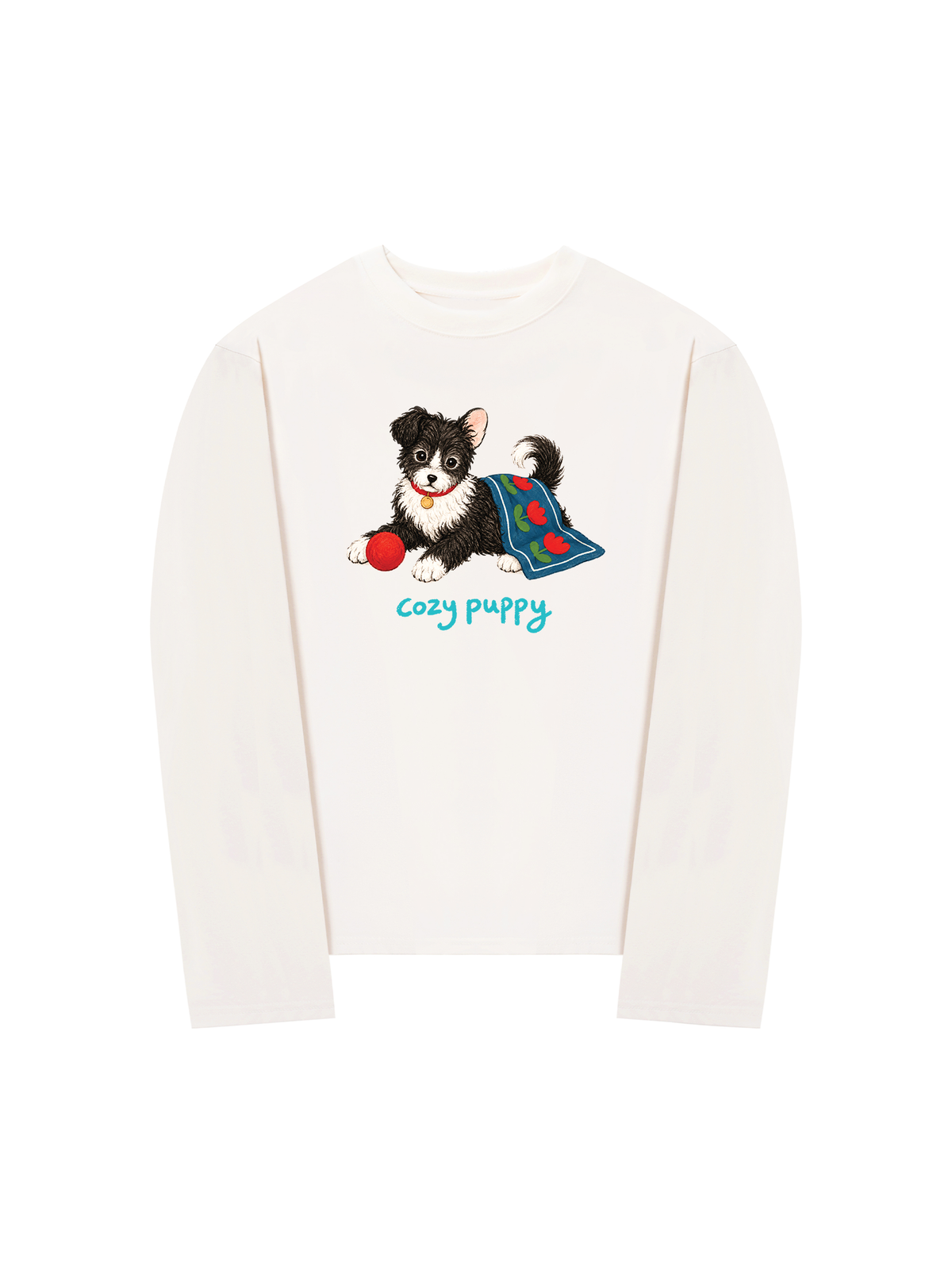 Áo Thun Dài Tay Cozy Puppy Tulip