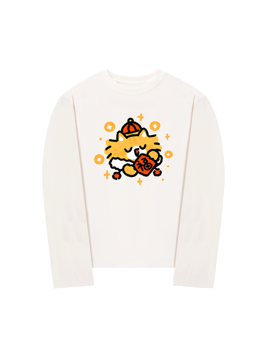 Áo Thun Dài Tay Fortune Cat