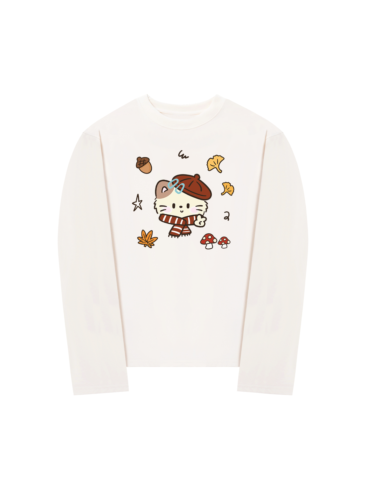Áo Thun Dài Tay Meow Autumn Vibes