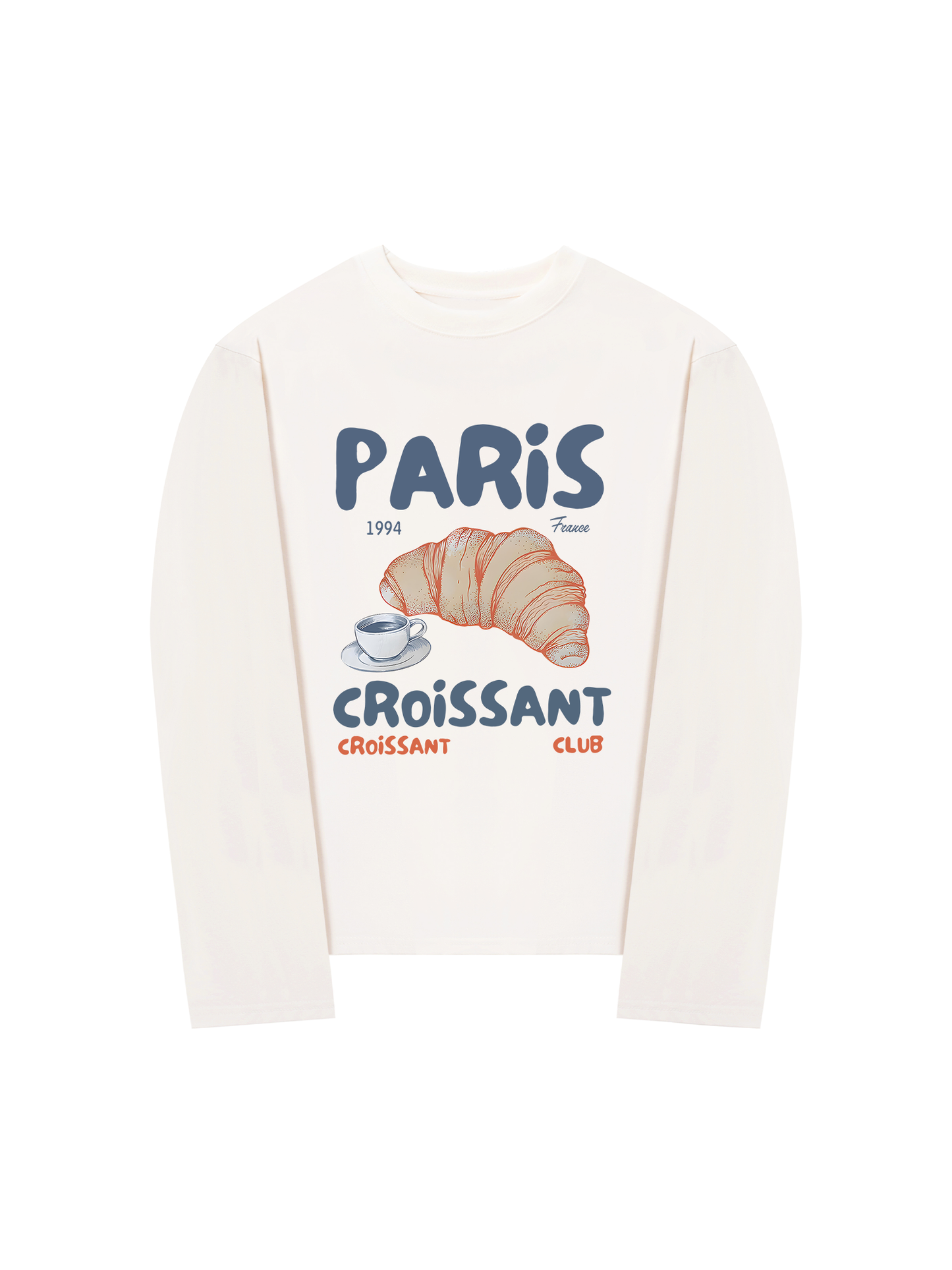 Áo Thun Dài Tay Paris Coissant