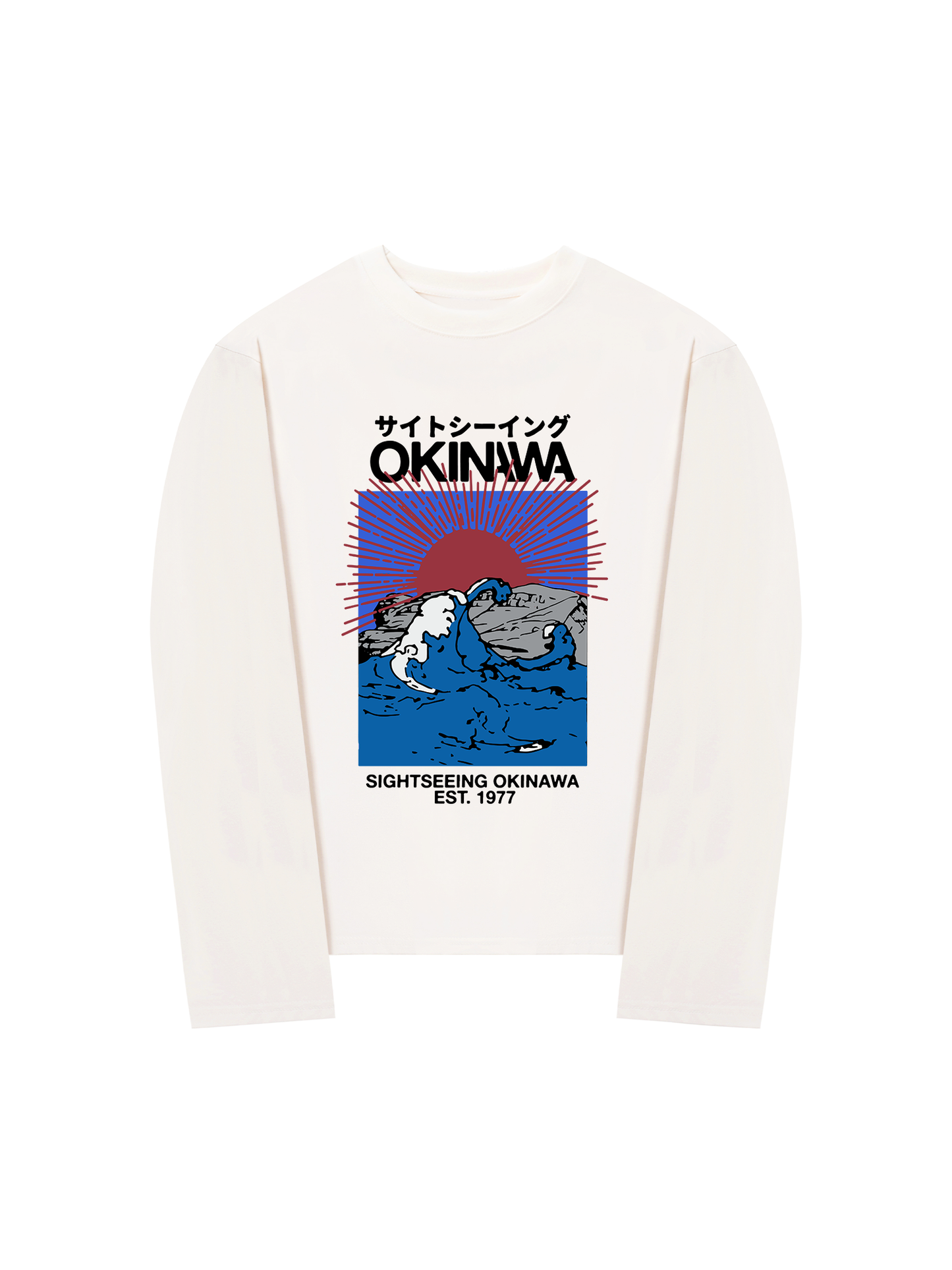 Áo Thun Dài Tay Great Wave Okinawa