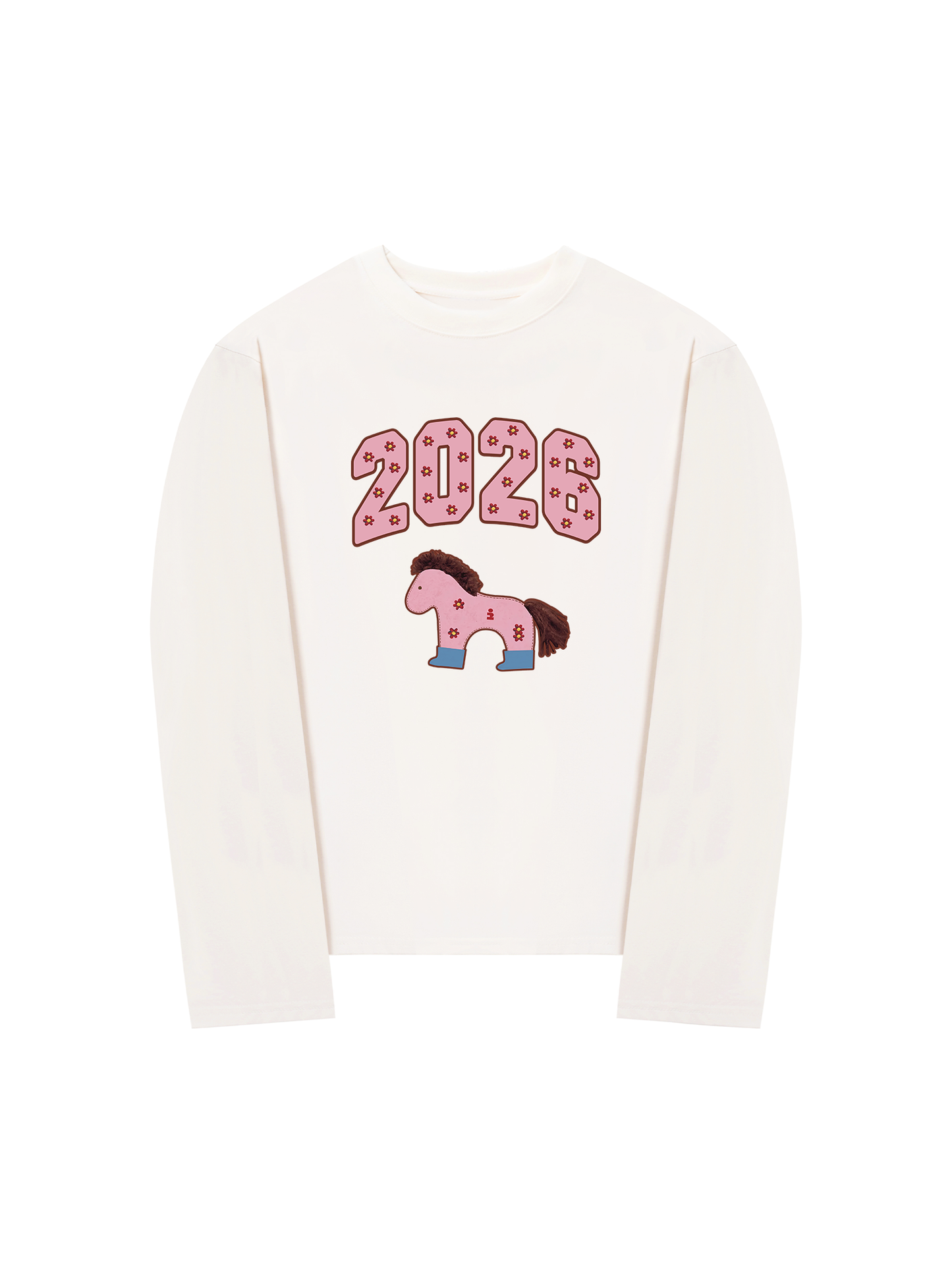Áo Thun Dài Tay 2026 Pink Horse