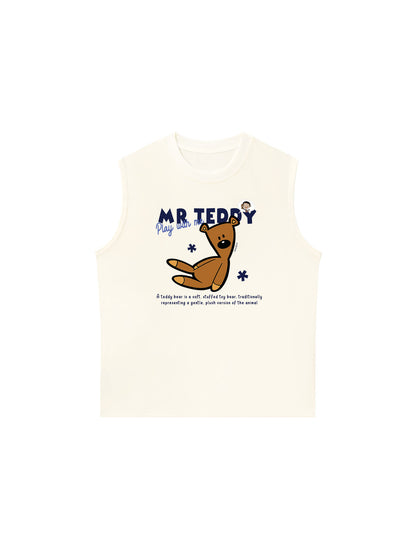 Áo Ba Lỗ Relaxed Fit Teddy Land Mr Teddy
