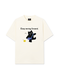 Áo Thun Relaxed Fit Animal Mood Keep Moving Forward