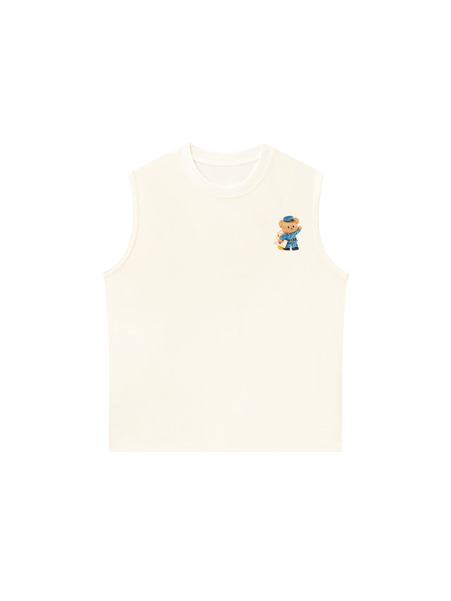 Áo Ba Lỗ Relaxed Fit Butterbear Postman