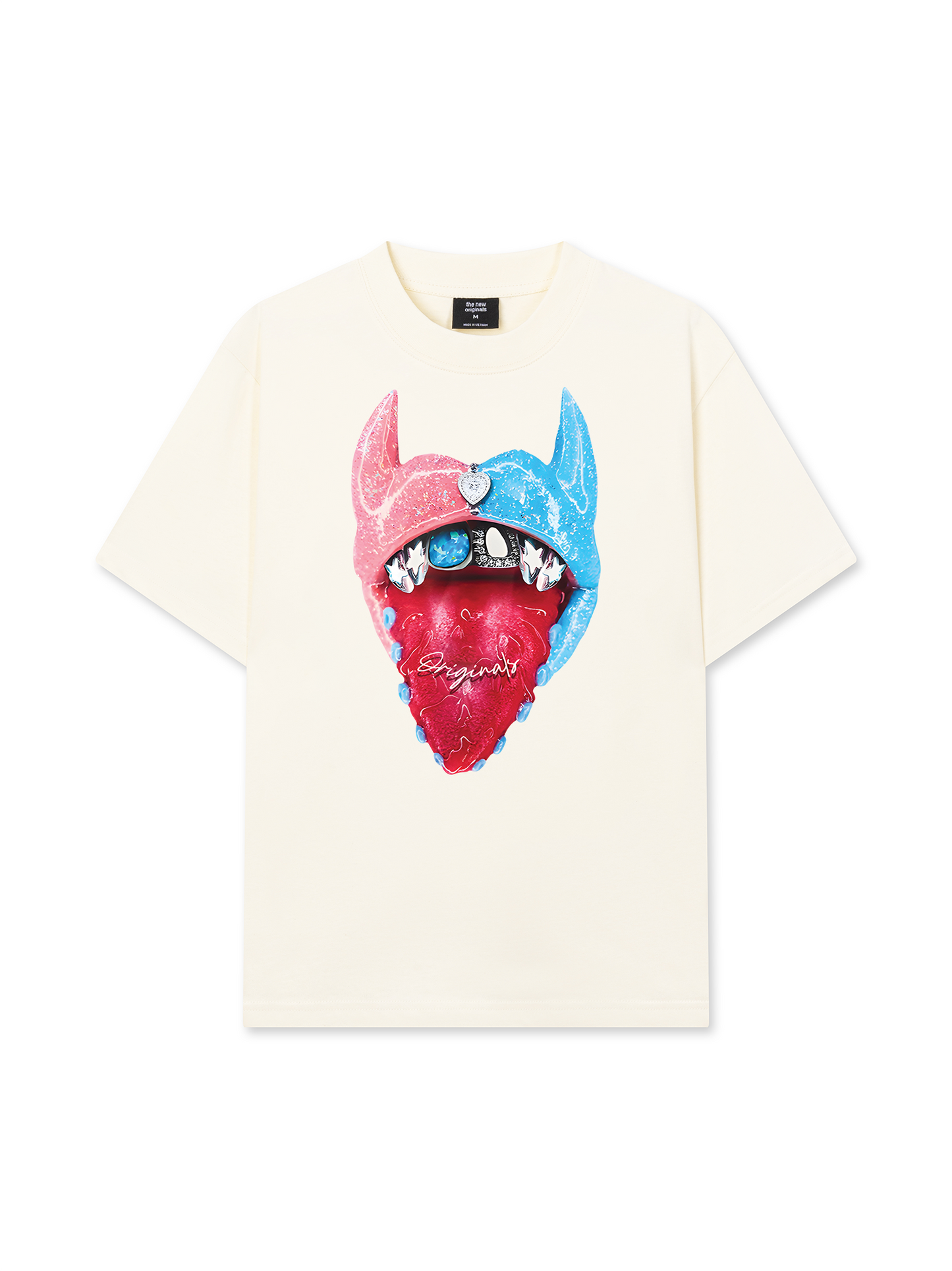 Áo Thun Relaxed Fit BOUNCE BACK© Two-Tone Devil Lip