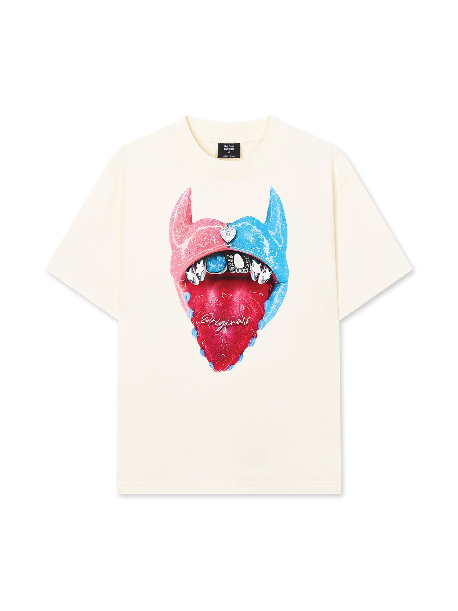 Áo Thun Relaxed Fit BOUNCE BACK© Two-Tone Devil Lip