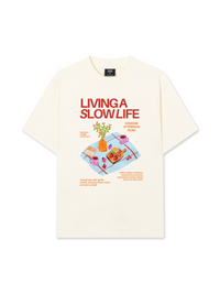 Áo Thun Relaxed Fit Living A Slow Life