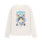 Áo Thun Dài Tay Blue Plaid Meowy Cat