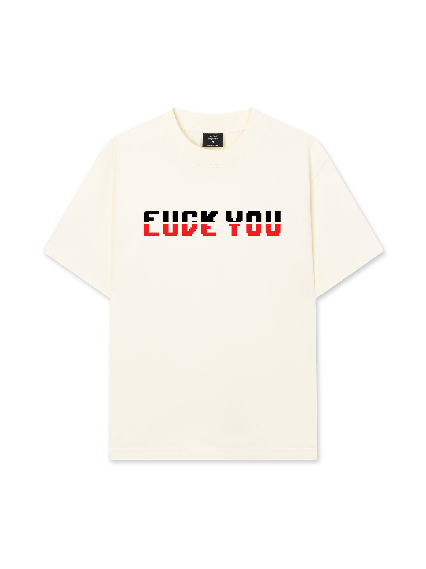 Áo Thun Relaxed Fit Pixel Universe Fuck You Love You