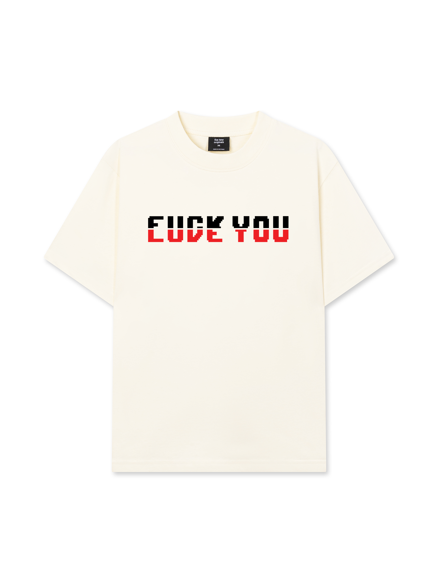 Áo Thun Relaxed Fit Pixel Universe Fuck You Love You