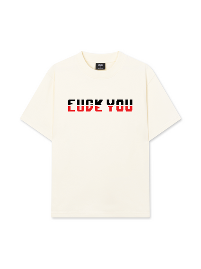 Áo Thun Relaxed Fit Pixel Universe Fuck You Love You