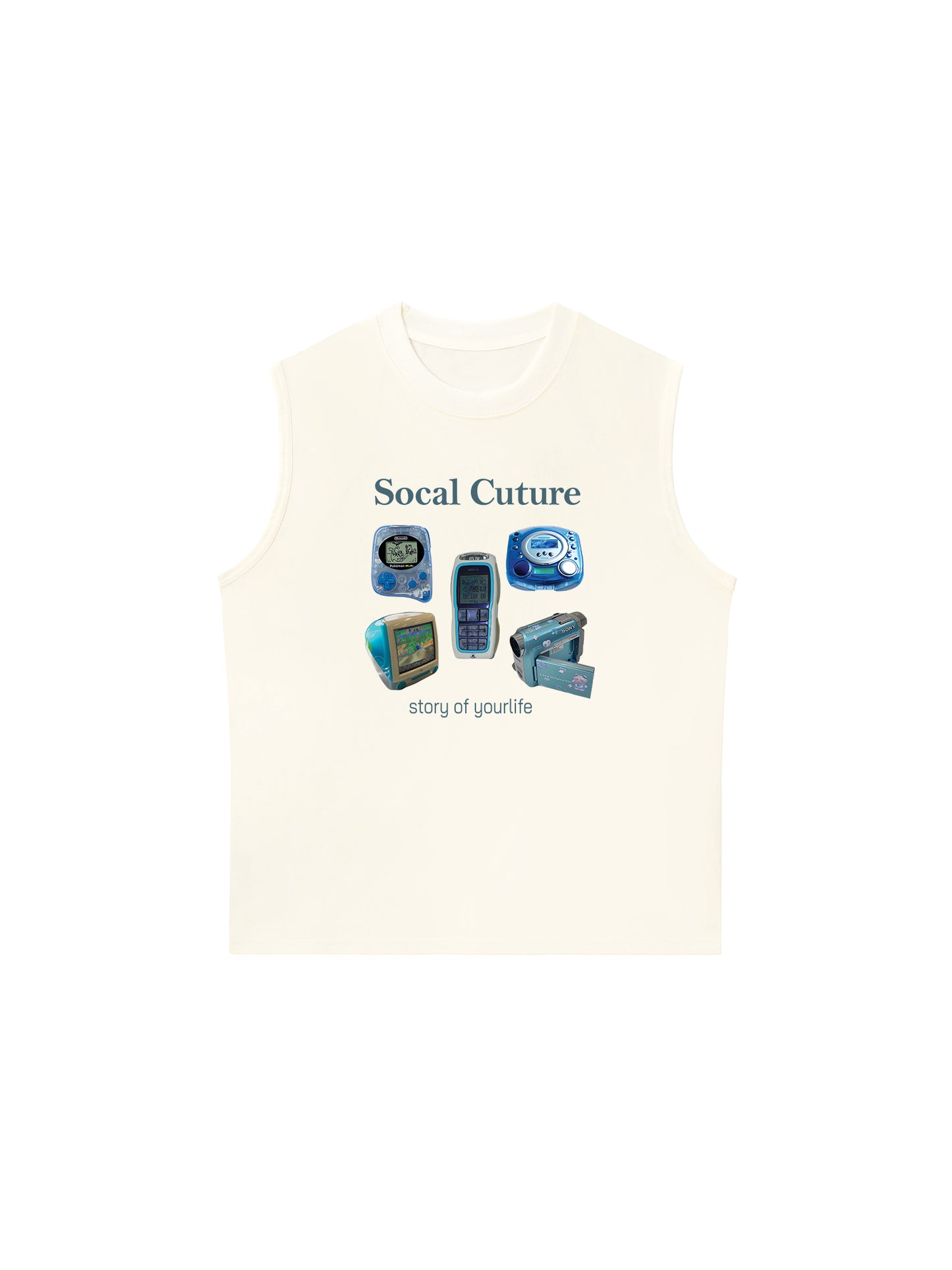 Áo Ba Lỗ Relaxed Fit Socal Cuture - Story Of Life