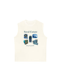 Áo Ba Lỗ Relaxed Fit Socal Cuture - Story Of Life