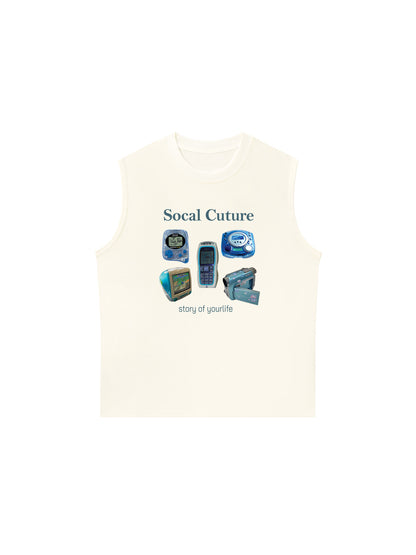 Áo Ba Lỗ Relaxed Fit Socal Cuture - Story Of Life