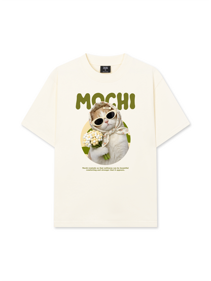 Áo Thun Relaxed Fit Mochi Cat