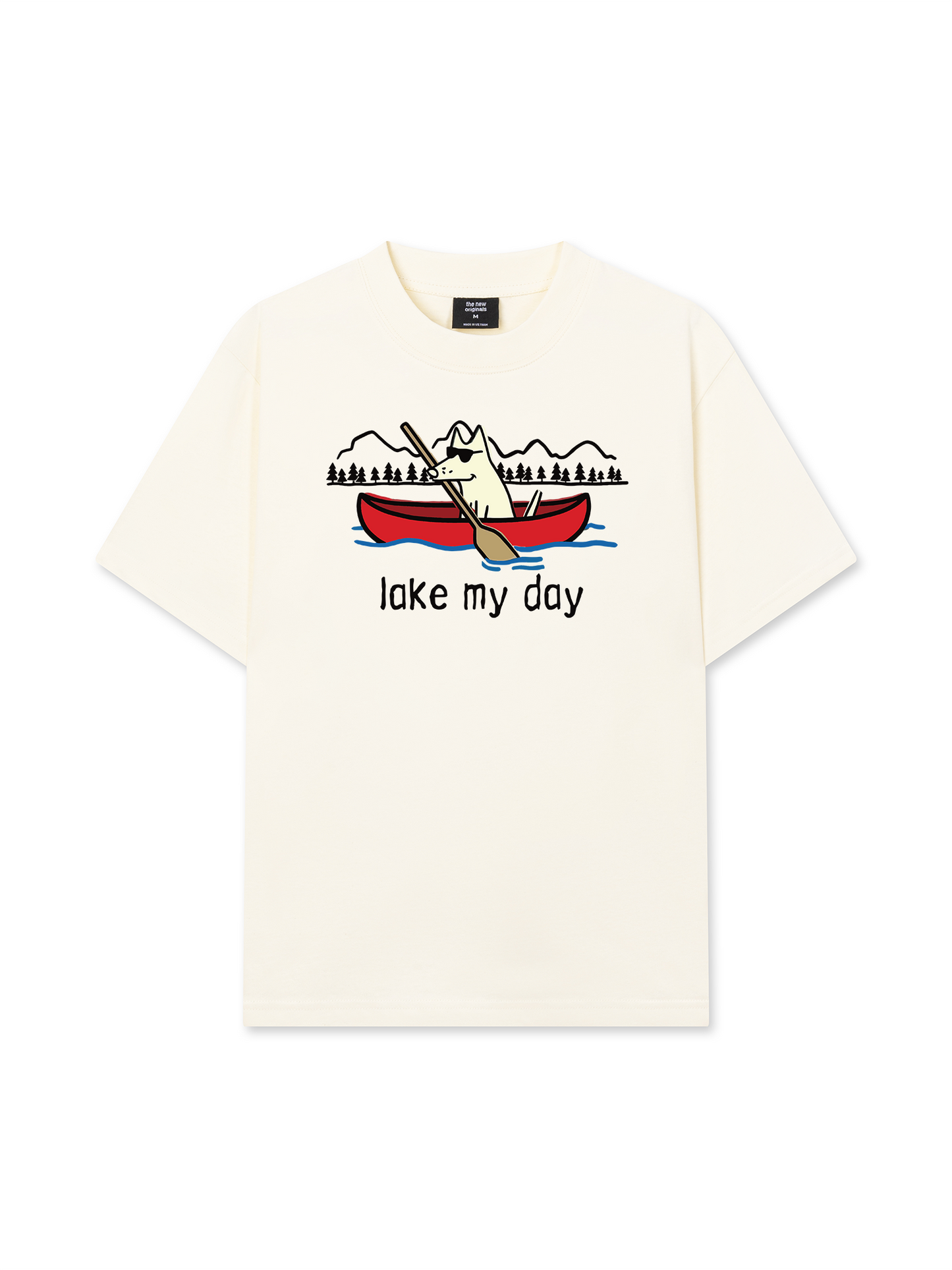 Áo Thun Relaxed Fit Go Outside Lake My Day