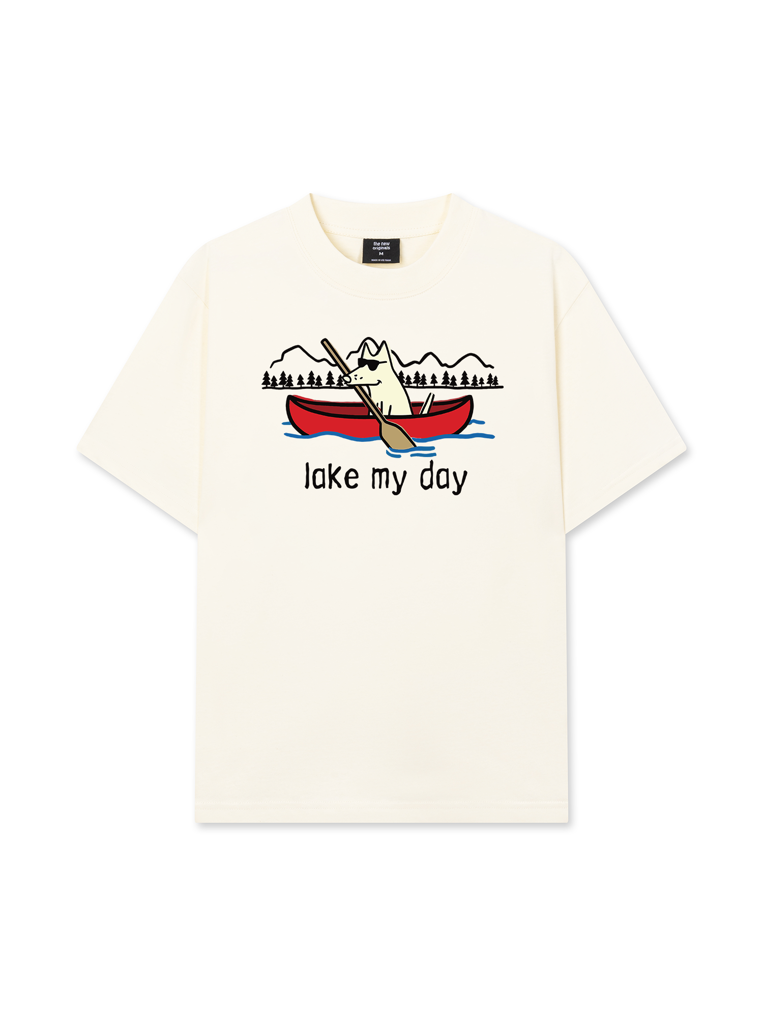 Áo Thun Relaxed Fit Go Outside Lake My Day
