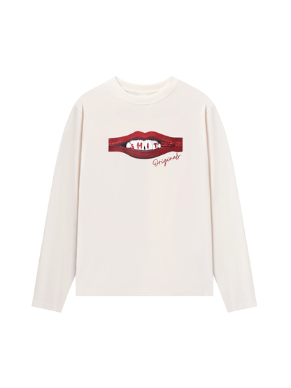 Áo Thun Dài Tay Teeth Zip Classic