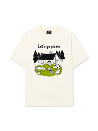 Áo Thun Relaxed Fit Go Outside Let's Go Picnic