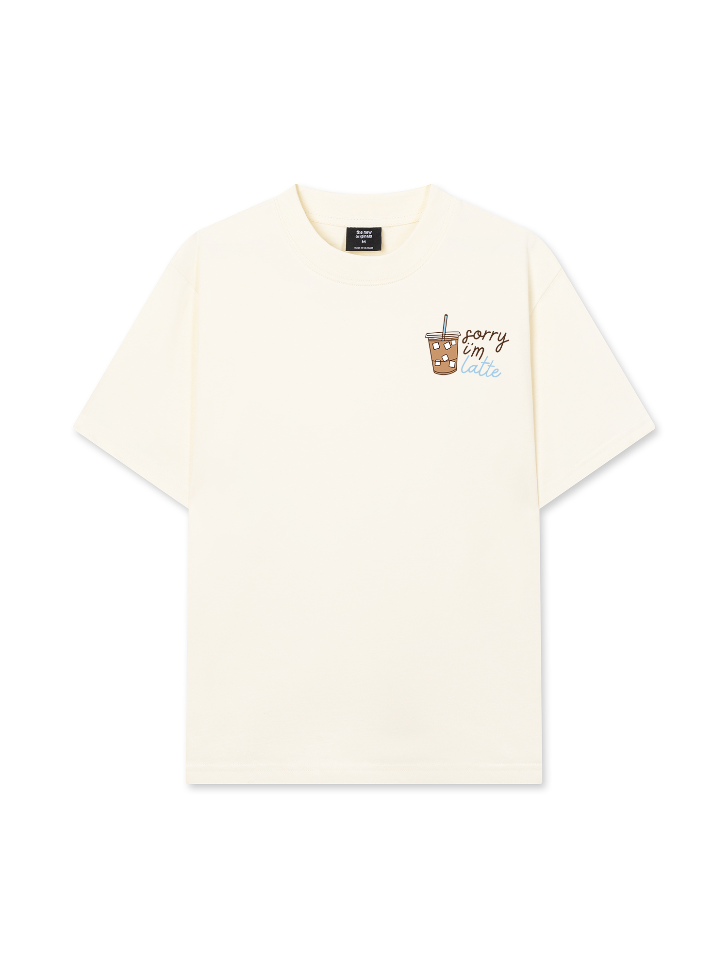 Áo Thun Relaxed Fit Sorry I'm Latte