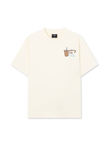 Áo Thun Relaxed Fit Sorry I'm Latte