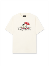 Áo Thun Relaxed Fit Go Outside Resting Beach Face