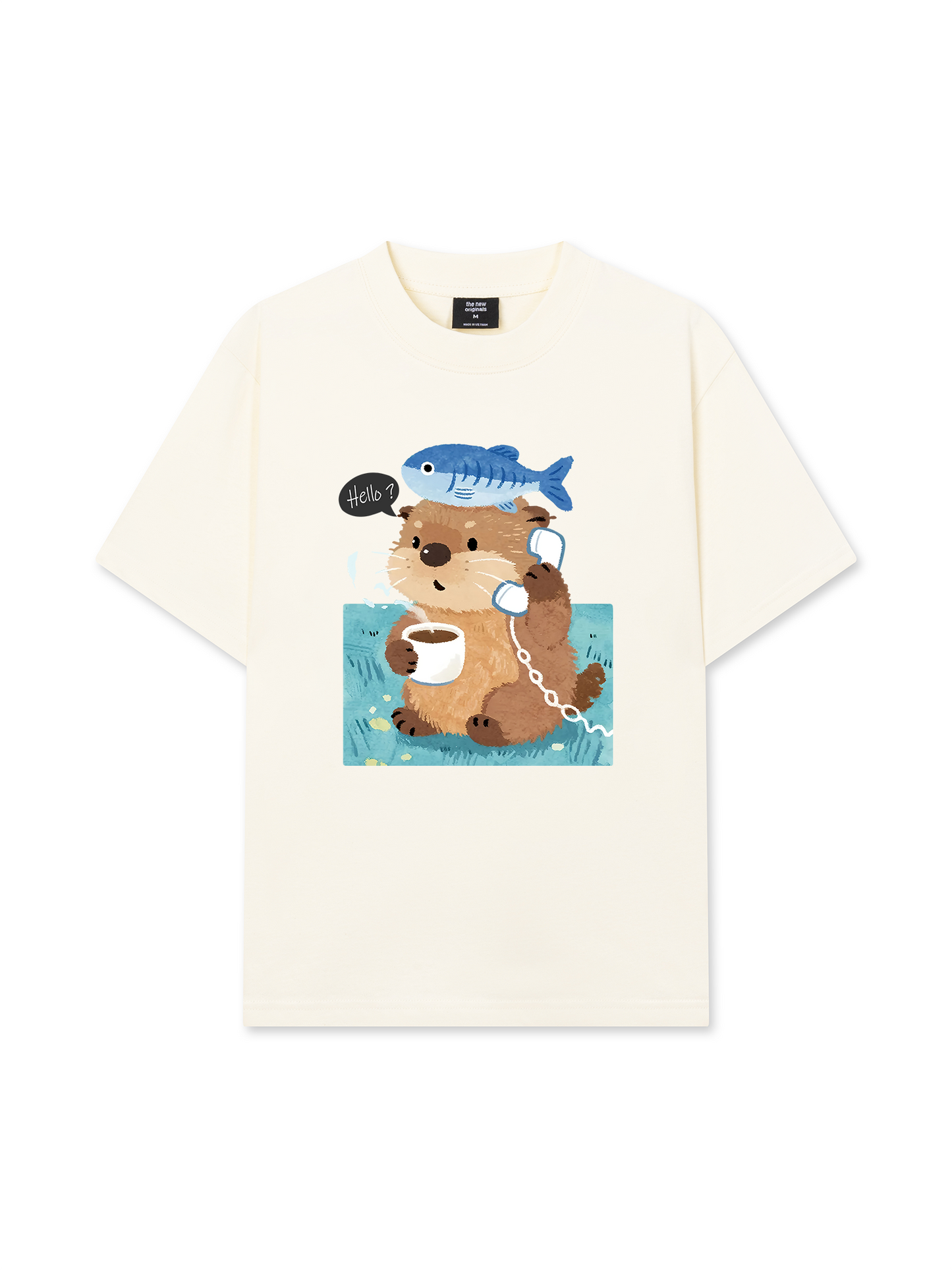 Áo Thun Relaxed Fit Daily Cuties Otter Answer The Phone