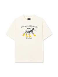 Áo Thun Relaxed Fit Animal Cute Puppy Yellow Boots