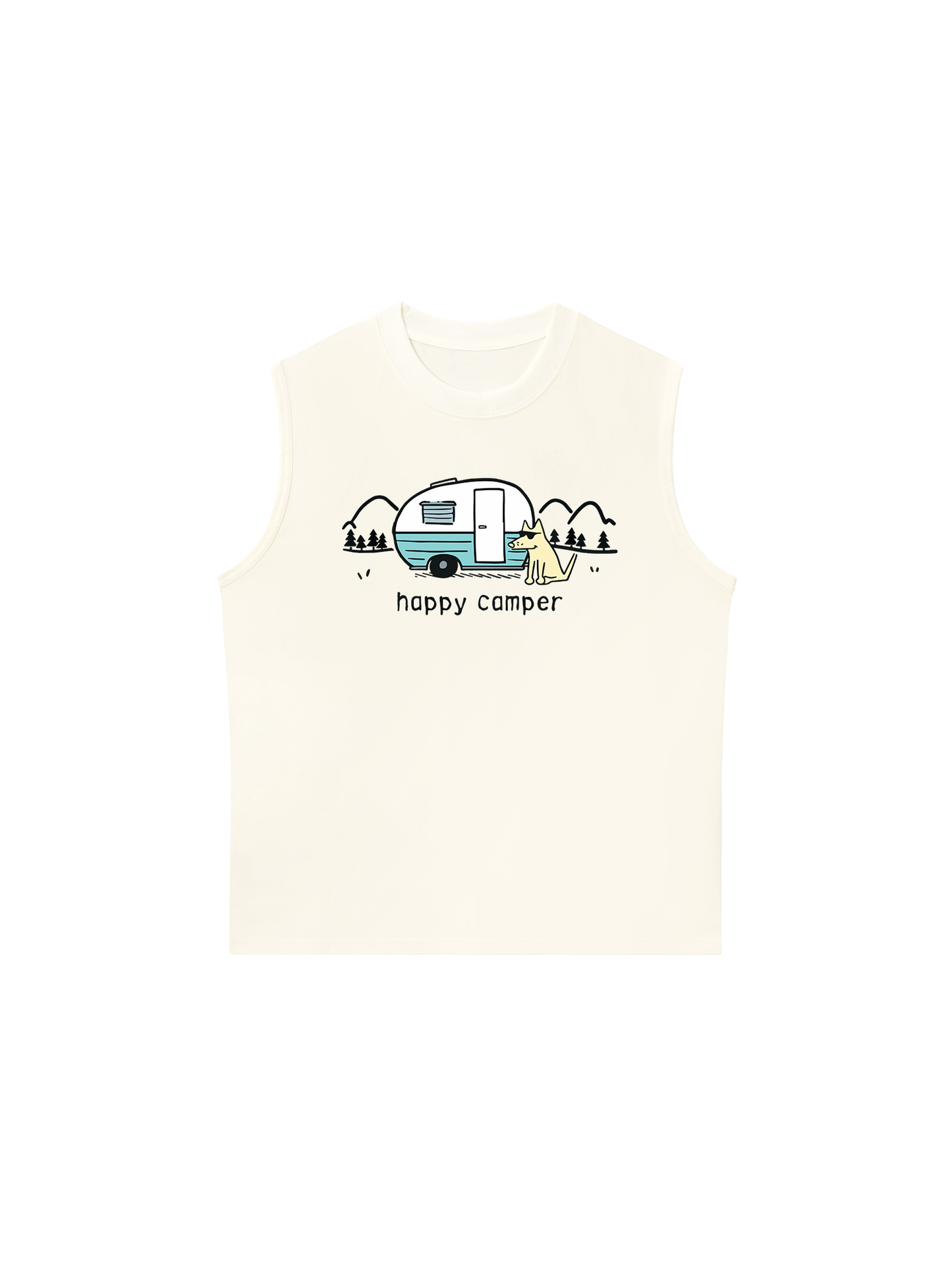 Áo Ba Lỗ Relaxed Fit Go Outside Happy Camper