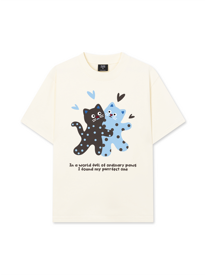 Áo Thun Relaxed Fit Cat Love
