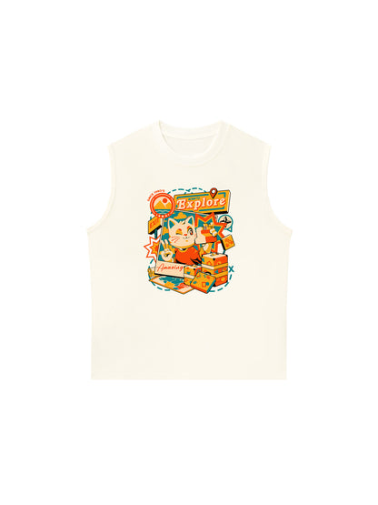 Áo Ba Lỗ Relaxed Fit Born To Explore