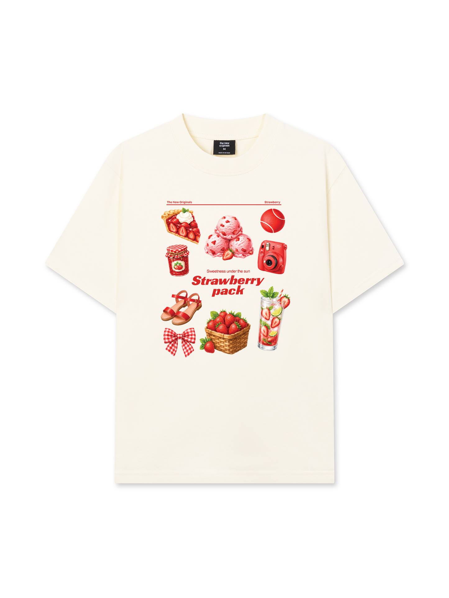 Áo Thun Relaxed Fit Strawberry Pack