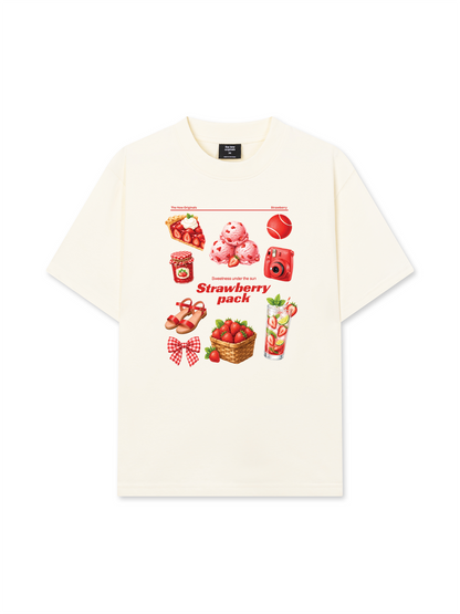 Áo Thun Relaxed Fit Strawberry Pack