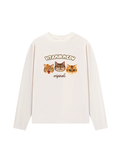 Áo Thun Dài Tay Vitamin Meow