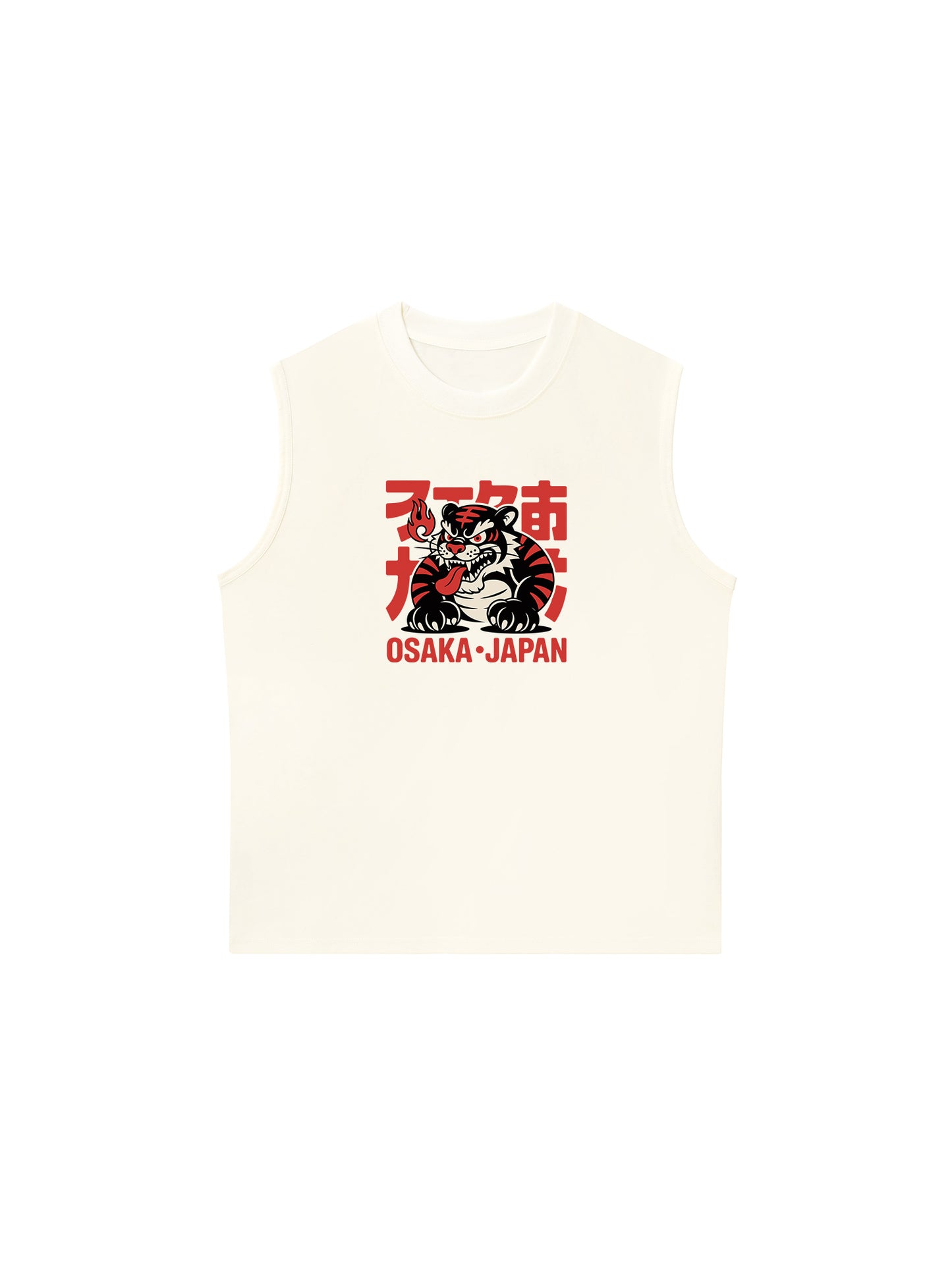 Áo Ba Lỗ Relaxed Fit Black Tiger