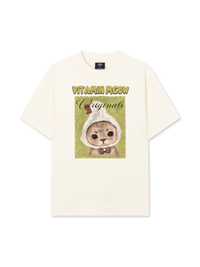 Áo Thun Relaxed Fit  Vitamin Meow With Duck