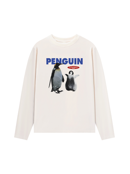 Áo Thun Dài Tay Penguin Funny