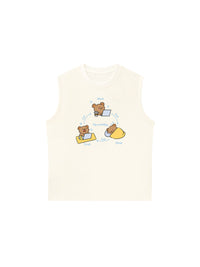 Áo Ba Lỗ Relaxed Fit Teddy Land My Work Day