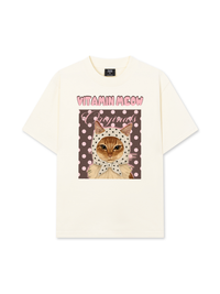 Áo Thun Relaxed Fit  Pink Dotty Vitamin Meow