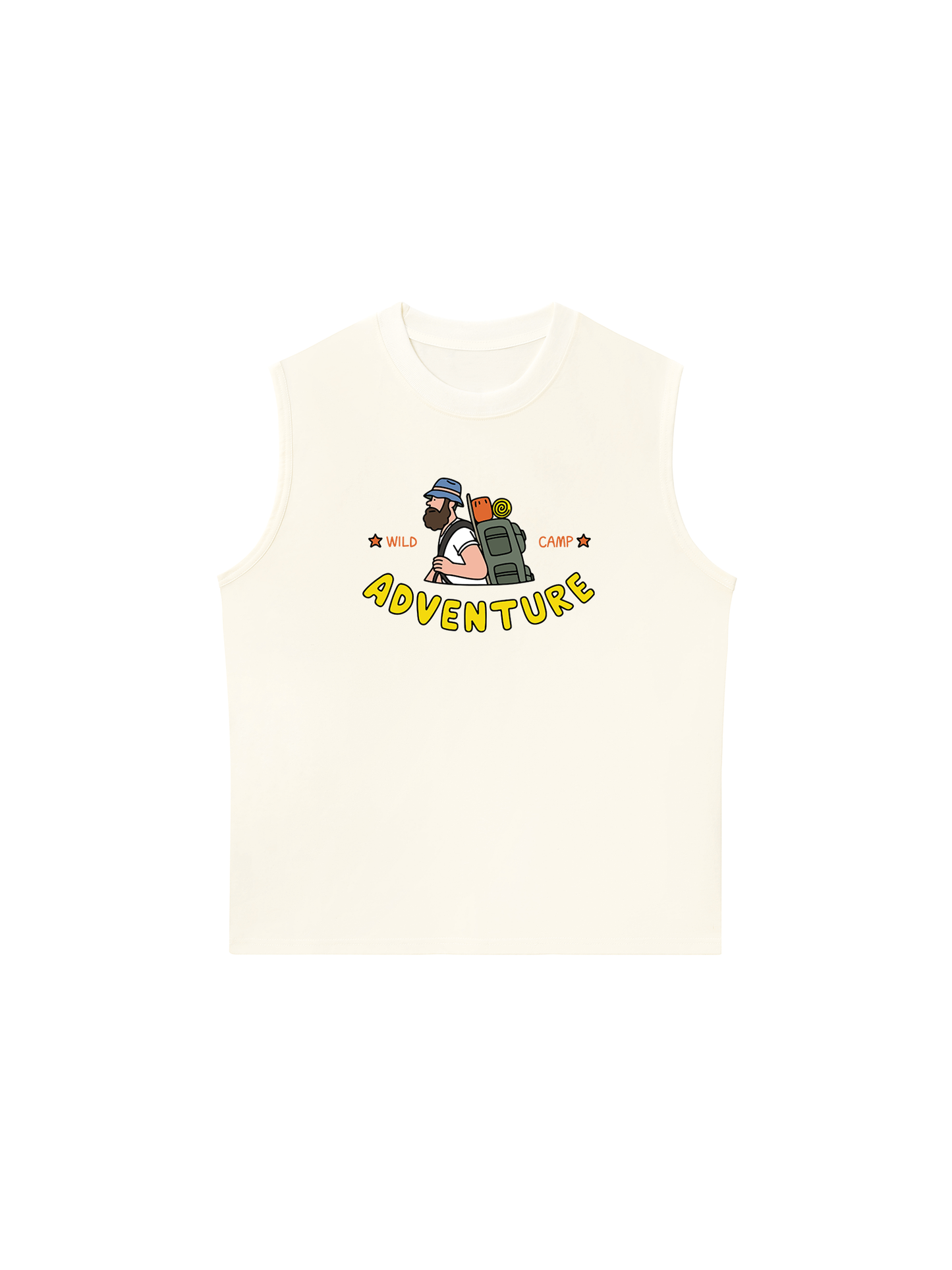 Áo Ba Lỗ Relaxed Fit Adventure Wild Camp