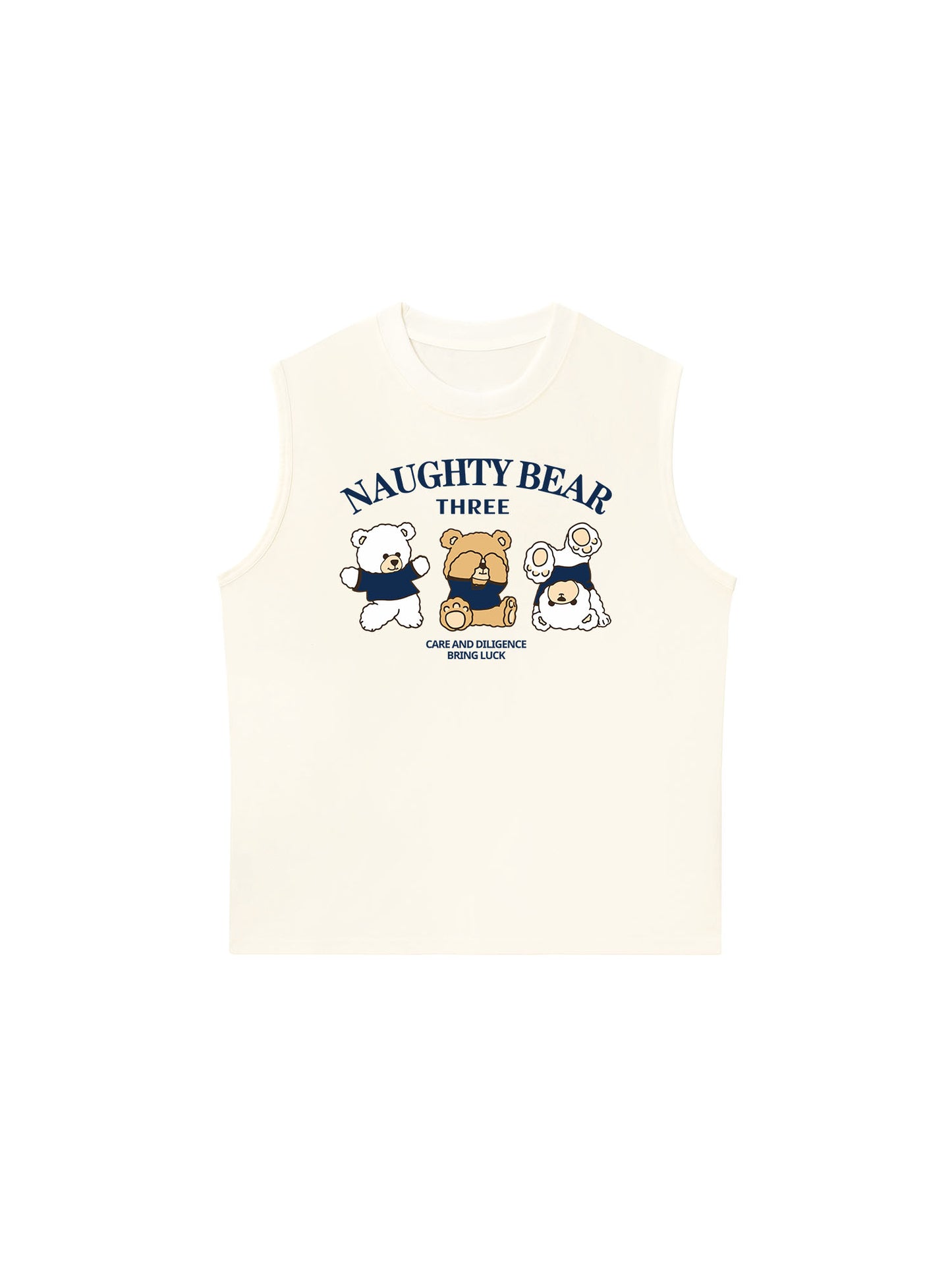 Áo Ba Lỗ Relaxed Fit Naughty Bear Three