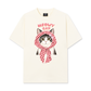 Áo Thun Relaxed Fit Meowy Cat Pink Plaid